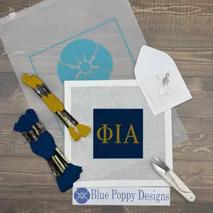 Phi Iota Alpha 4x4 Needlepoint Kit