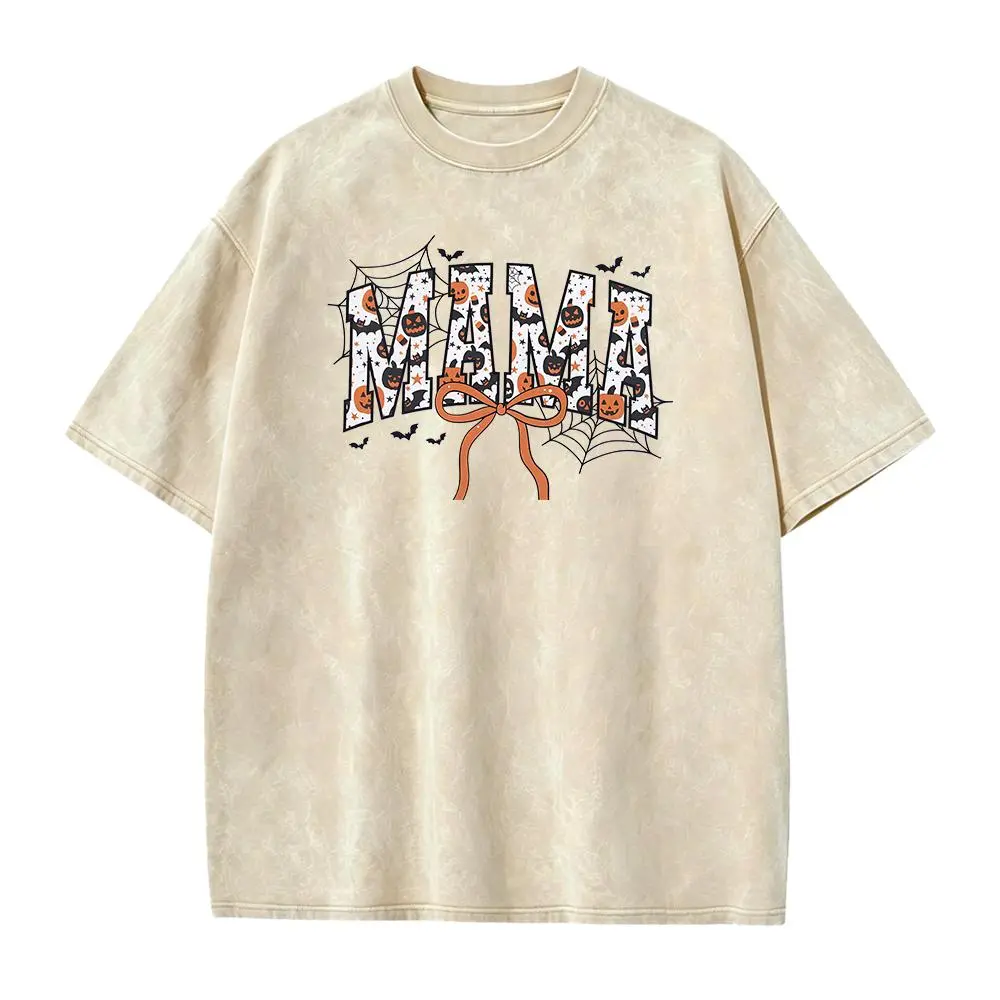 Halloween Mama Shirt, Spooky Mom T-Shirt, Cute Fall Mama Tee, Autumn Pregnancy Reveal Mom to Be Gift, Mom Halloween TShirt