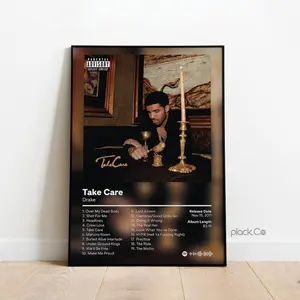 (No Frame) Drake - Take Care - Hip Hop Poster - Custom Album Cover - Drake Print - Custom Album Poster - Gift Ideas - Custom Music Album - Complimentary Delivery