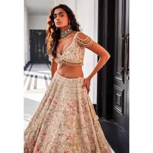 Golden glitter lehenga set