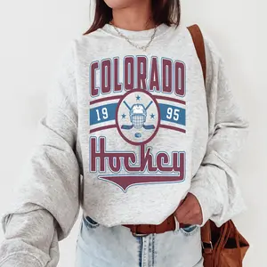 Vintage Colorado Hockey Sweatshirt, Avalanche Sweater, Avalanche Sweater, Hockey Fan, Gift For Fan, Retro Colorado Ice Hockey, Colorado 1995 Sweatshirt