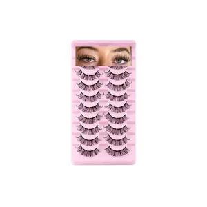 Cluster Lashes D 17 mm Curl Lashes Natural Look Cat Eye Natural Lash Clusters D Curl Individual Lashes Extensions Pack Fluffy 3D Curl False Eyelashes by CRASANTHAMA LASH Lash Extensions