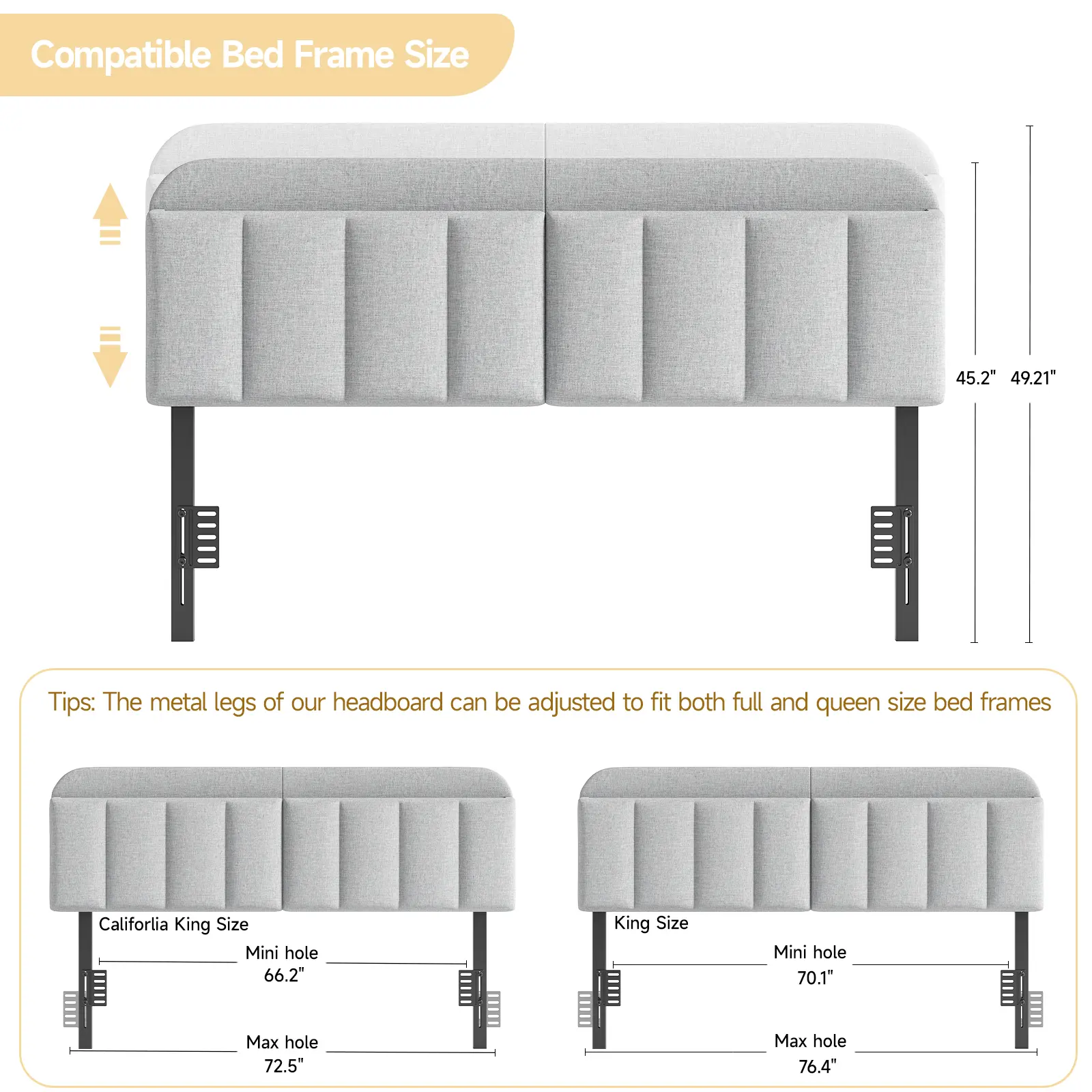 King/California King Grey