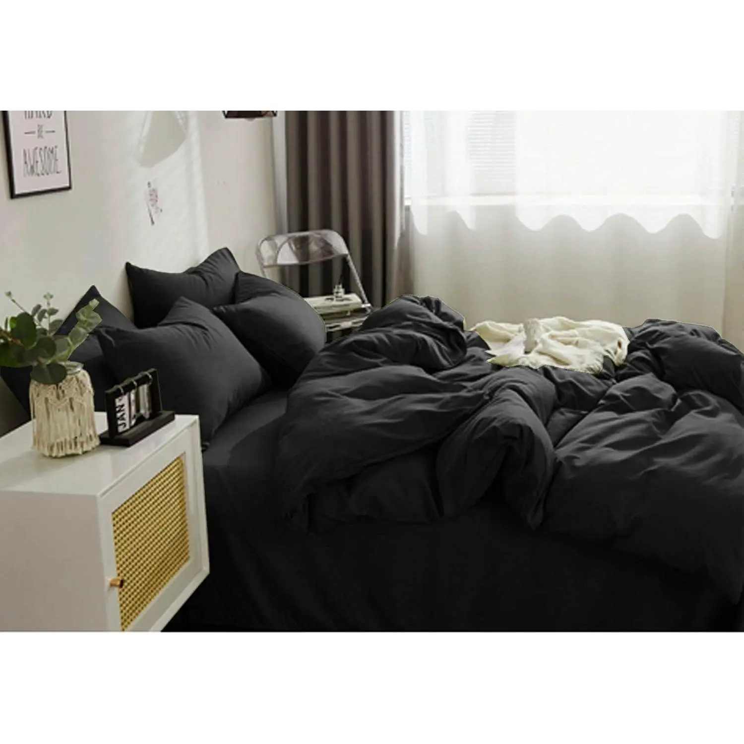 Black Comforter Set