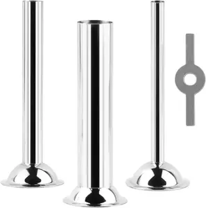 Sausage Maker Kit 3 Piece Stainless Steel Sausage Stuffer Tube for Size 5 Meat Grinder Food Grinder Supkiir