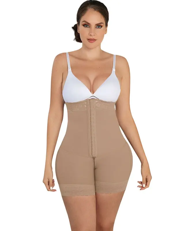 LadySlim by NuvoFit Women's Multi-Size Powernet Firm Compression Shapewear Body Piece - Essential Minimalist Casual Underwear