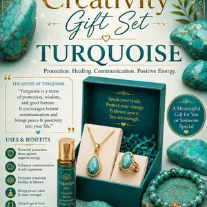Turquoise Costume Jewelry Set, Fashion Unisex Daily Accessory, Gifts for Women, Necklaces for Women