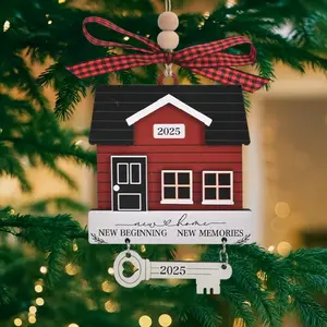 House Warming Gifts New Home - Housewarming Gifts for New House - Housewarming Gift Presents for Women, Couple - New House New Beginning -New House Owners Gift Ideas - Wooden Home Decor Hanging Ornament 2025