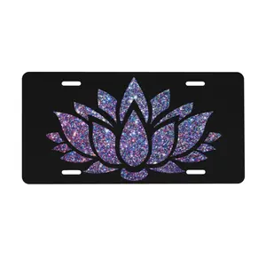 Flower License Plates Car Decor- 12x6 In Front License Plate, – Made in USA, Car Truck Tag Humor Trucks & Cars, 4 Pre-Drilled Holes,Easy Installation,Perfect Gift Ideas
