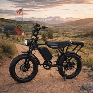 【Towerrey】3000W Peak Electric Bike, Adult Up to 28 MPH, 80-120 Mile Range, 60V30AH Battery, 20-Inch All-Terrain Fat Tire Electric Bike, Suitable for Road, Sand, Mountain, and Snow, Mountain E-Bike, Off-Road Electric Bike, Electric Bicycle