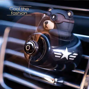 Car Air Freshener Smell In The Styling Vent Perfume Diffuser Bear Pilot Rotating Propeller Fragrance Air Fresheners Clip Parfum
