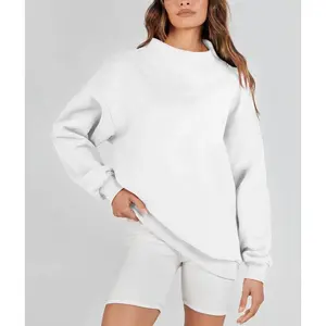 2025 Women’s Oversized Turtleneck Sweatshirt Long Sleeve Pullover Casual Top Women’s Wear Hoodie