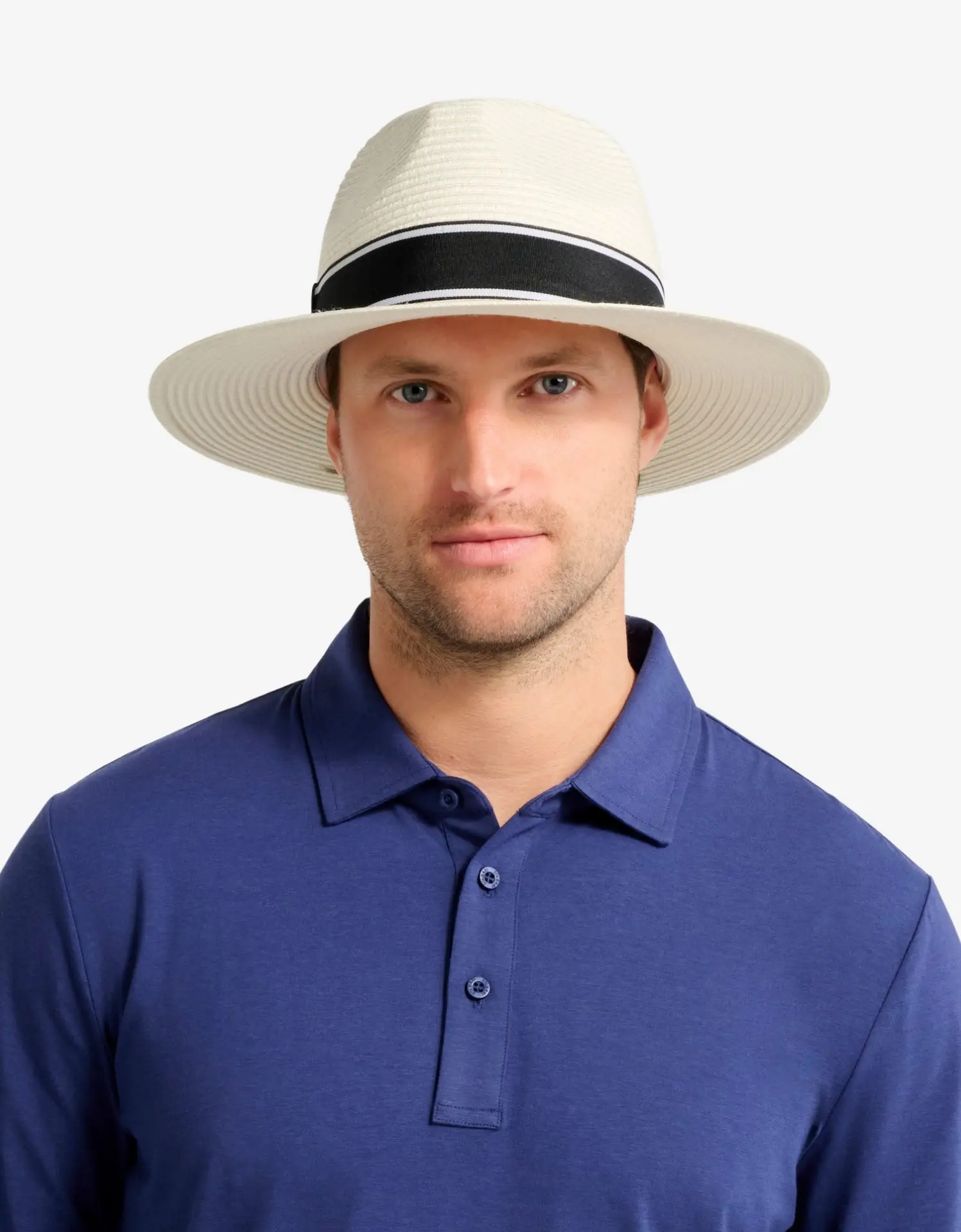 Wide Brim Panama Style Sun Hat, High Quality Casual Hat in a Breathable Weave with Adjustable Fit and UPF 50+ Sun Protection, High Quality Hat