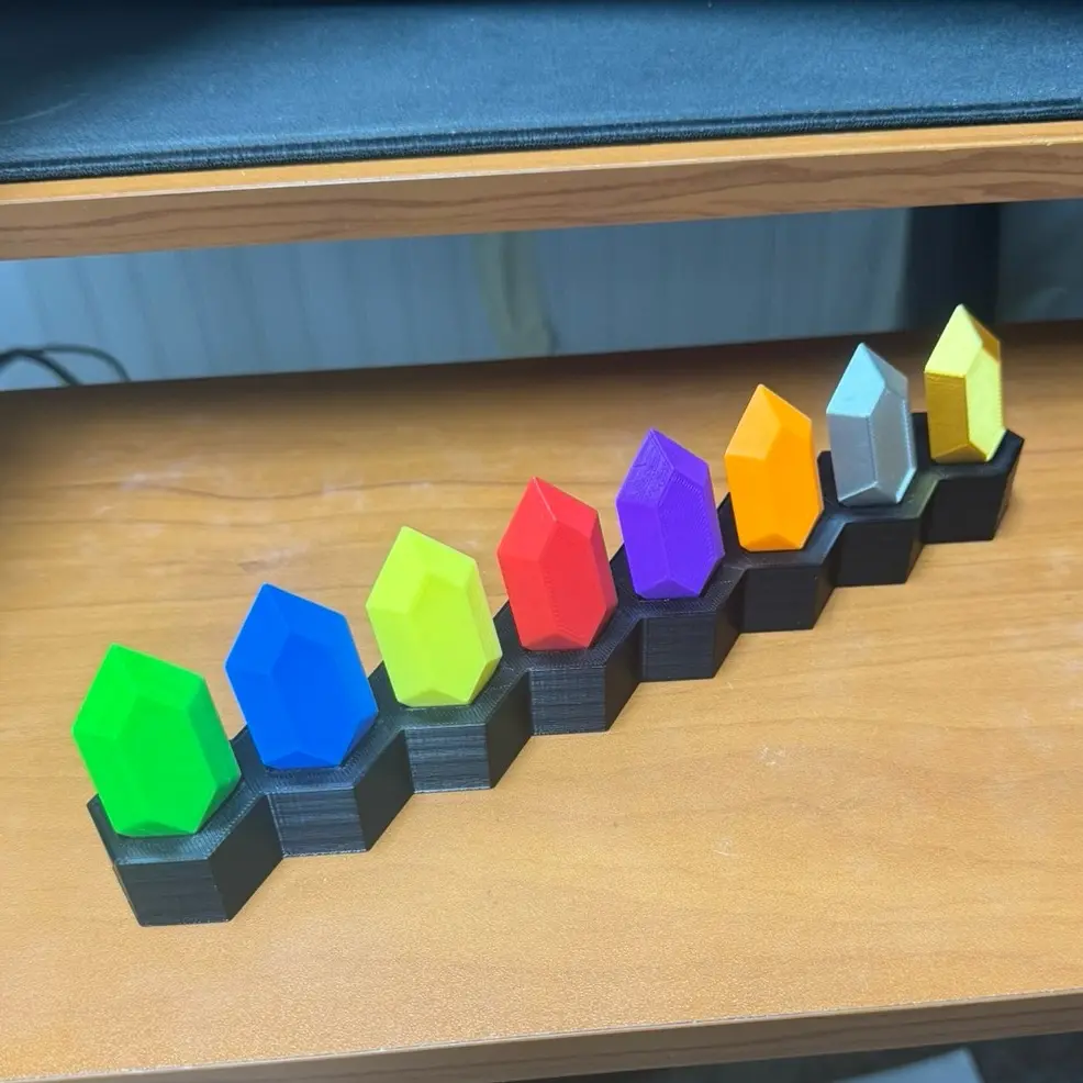 Rupees w/ Rupee Stand 3D Printed
