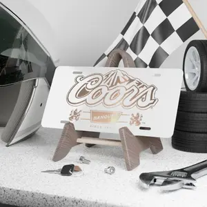 Collection Coors Banquet Black And White License Plate Car Auto Truck Vehicle Tag, Decoration, Gifts For Him