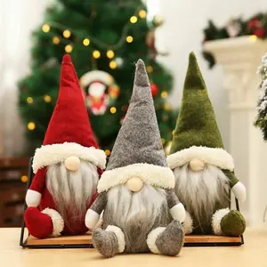 3PCE  Christmas Faceless Gnome Santa Plush Dolls Xmas Ornament Toy Table Decor for adding festive charm to your home decor, ChristmasDecor HolidayDecor GnomeDecor ChristmasOrnaments TableDecor XmasHomeDecor WinterDecor