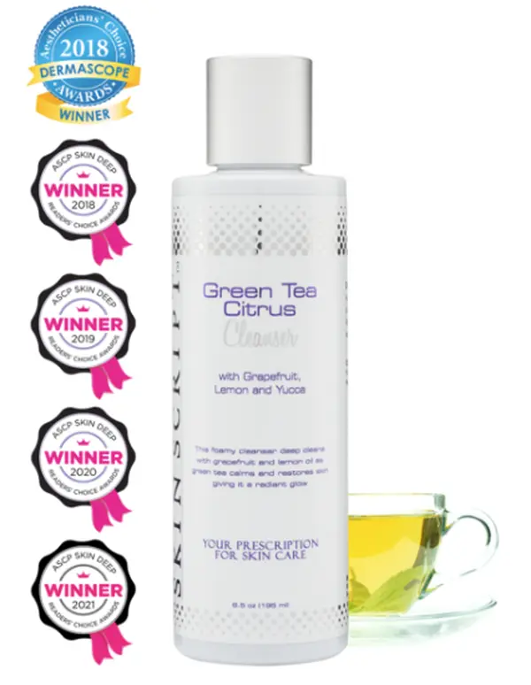 Award Winner Green Tea Citrus Cleanser - Skin Script Skin Care