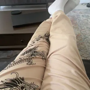 Men's Dragon / Floral / Cartoon Print Graphic Drawstring Waist Jogger Pants, Casual Regular Fit Pocket Sweatpants for Daily Wear, Men's Trousers for All Seasons