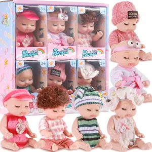 	 Valentine's Day Gifts New Year 2025 Gift 6pcs/set Mini Animal & Insect Shaped Cute Reborn Doll Children's Toy Gift Box