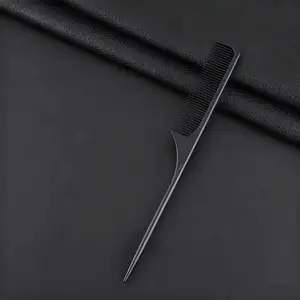 Rat Tail Comb Parting Combs for Women, Fine Tooth Parting Tip Carbon Fiber Root Teasing Anti Static Hair Comb for Styling (Black)Special braids for makeup artist pan hair
