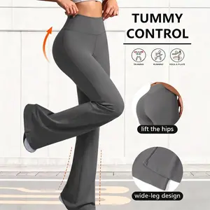 Stylish Women's High Waist Yoga pants | Subtle Flare & Booty-Lifting | All-Purpose track pants for Gym, Cycling, Camping, Running.#summervibes