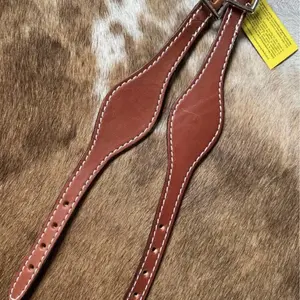 Pair Medium Oil Leather Western Saddle Replacement Stirrup Hobbles for Fenders