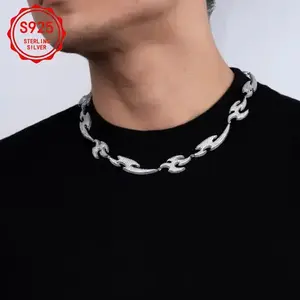 Geometric Swallow Necklace, Irregular Necklace, Swallow shaped Men's and Women's Necklace, S925 Silver, Inlaid with Zircon, Non fading, Hip Hop Punk Style, Best Gift for Friends, Men's and Women's Gifts