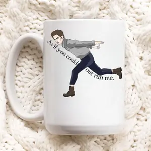 As If You Could Outrun Me Mug, Robert Pattinson Cup, Edward Cullen Funny Mug, Twilight Meme Coffee Mug, Gift for Cofee Lovers
