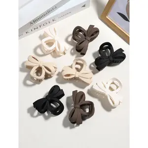 Elegant Bowknot Hair Accessories Set for Girls, Perfect for Thick Back-Of-Head Hairstyles, Casual All-Season Style