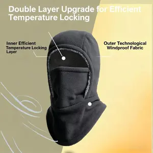 Balaclava Hat Winter Fleece Warm Face Cover Full Protection for Skiing Cycling Daily Use, Sports