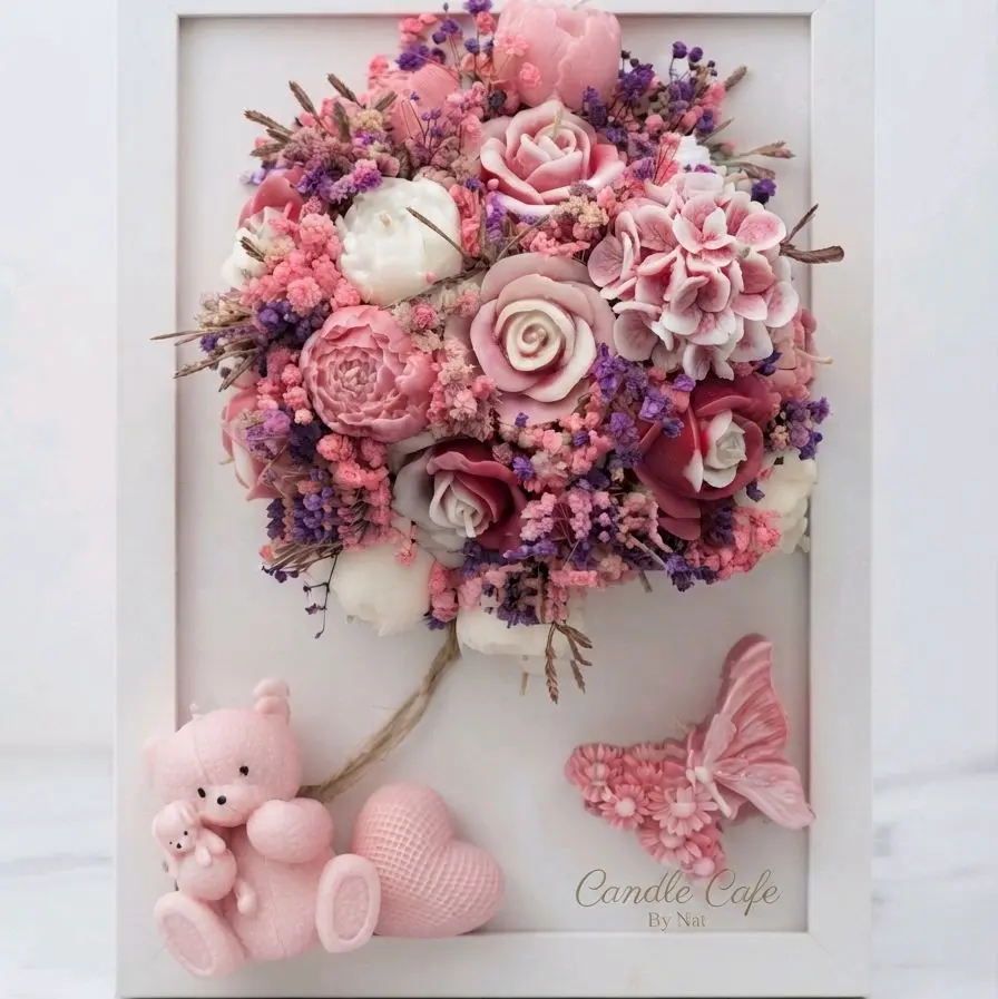 Forever in Bloom – Candle Flower Frame