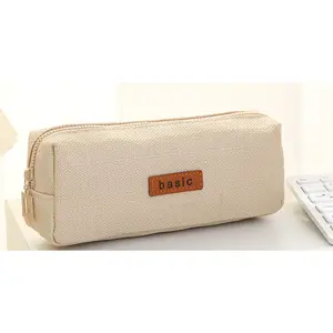 Cream-Minimalist Pencil Case