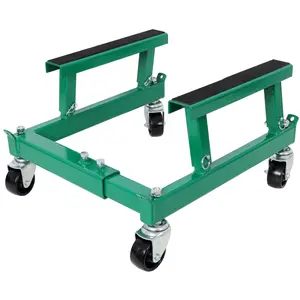 Motorcycle Dolly, ATV Motorcycle Four Wheeler CycleEngine Cradle Dolly 1500lbs,Heavy Duty Racks forMotorcycle Maintenance, Engine Stand, Green