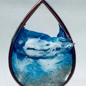 3D wave pendant