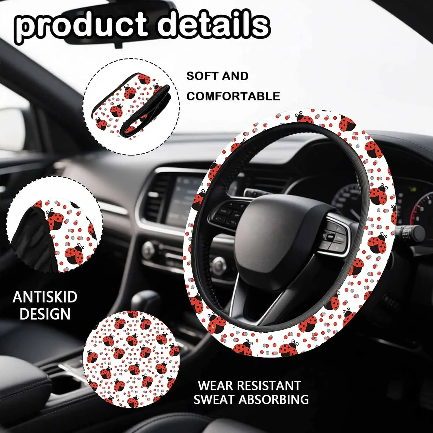 10PCS Sunflower Accessories for Car Wheel Cover,2PCS Front Seat Covers | with Center Pad,Cup Holder Coaster Keyring Car Vent Coaster,Universal for Auto Truck SUV,New Cars Sunflower Gifts for Women