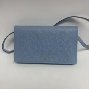 Pre-owned Calfskin Crossbody Bags Gucci Baby Blue WOC