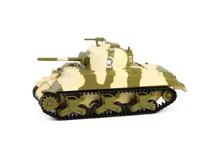 M4 Sherman Tank U.S. Army - 756th Tank Battalion Italy (Battalion 64 Series 5) Diecast 1:64 Scale Model - Greenlight 61050B