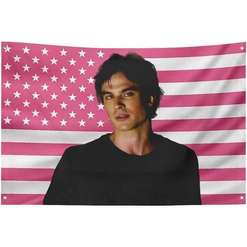 Funny American Damon flag wall hanging tapestry,can be used in kitchen, living room, bedroom,dining room Salva-tore summerwins