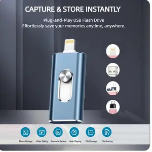 iPhone Photo Stick Flash Drive, 512gb 1tb Memory Card for Phone Storage, Backup Photos and Videos, Compatible with iPhone iPad Android PC