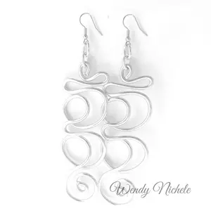 Journey Earrings - Handcrafted Lightweight Aluminum Wire Earrings