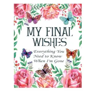 Planner Notebook - End-of-Life Organizer with 65 Pages, Matte Cover, Comprehensive Checklist for Digital Accounts, Belongings & Funeral Wishes