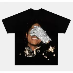 Michael Jackson Glove Graphic T-Shirt Vintage 90s Tee All Color
