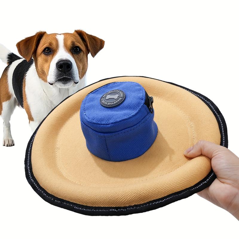 Dog Frisbee Toy With Built-In Treat Pouch, Interactive Fetch Toy, Suitable For Outdoor Exercise And Agility Training, Pet Reward Toy, Ideal For Small, Medium, And large Dogs To Catch And Fetch.