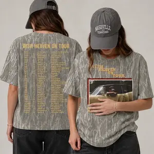 Bottomland Camo With Heaven On Tour T-Shirt, Country Music ZB Camo Short Sleeve Tee, Western Style Clothing For Men and Women