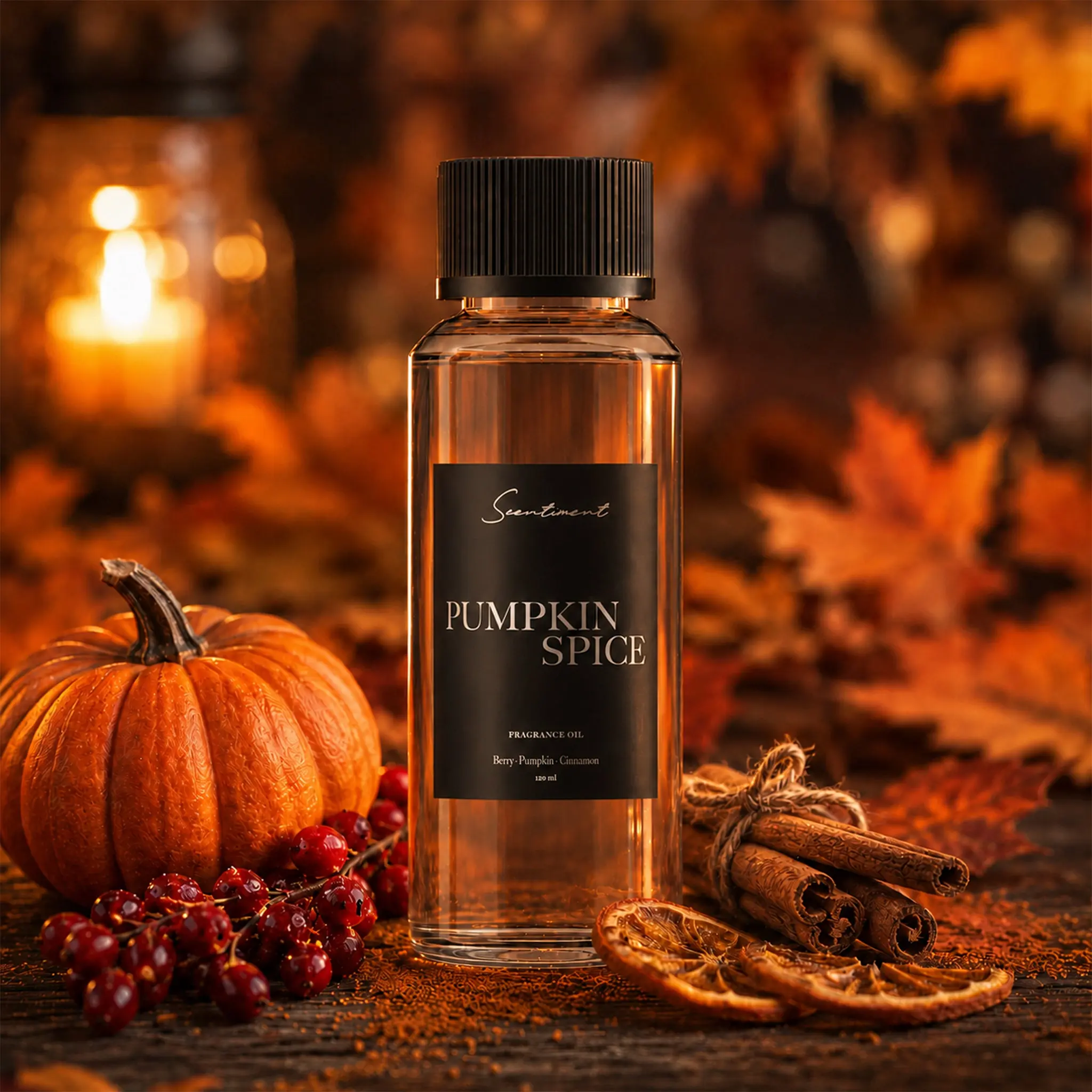 Scentiment Pumpkin Spice Fragrance Oil - Autumn Aroma with Coffee & Cinnamon Sugar Notes for Home Fragrance