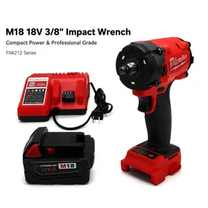 Milwaukee FIW212 3/8-in Cordless Electric Impact Wrench, Professional & Workshop Use Tool toolset