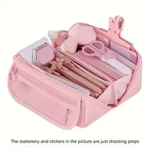 Creative Large Capacity Stationery Organizer Bag, Multi-Functional Desktop Storage, Ideal for Back-To-School and Graduation Seasons