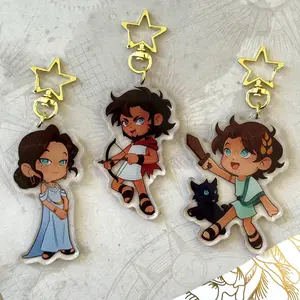 Epic The Musical Inspired Keychain Acrylic Charms - Odysseus Penelope Telemachus Keychain Acrylic Charms, Small, Meaningful, Unique Keychains That Add Charm To Every Bag And Key.