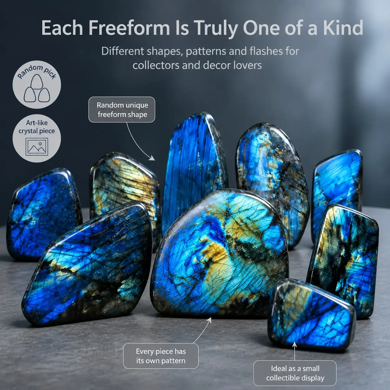 1 piece of natural elongated stone crystal ornament, with random style, presenting rainbow luster mineral, with multi-color changing effect, Bohemian style home decoration stone, unique holiday gift trendy cute desk decor diy decorative perfect