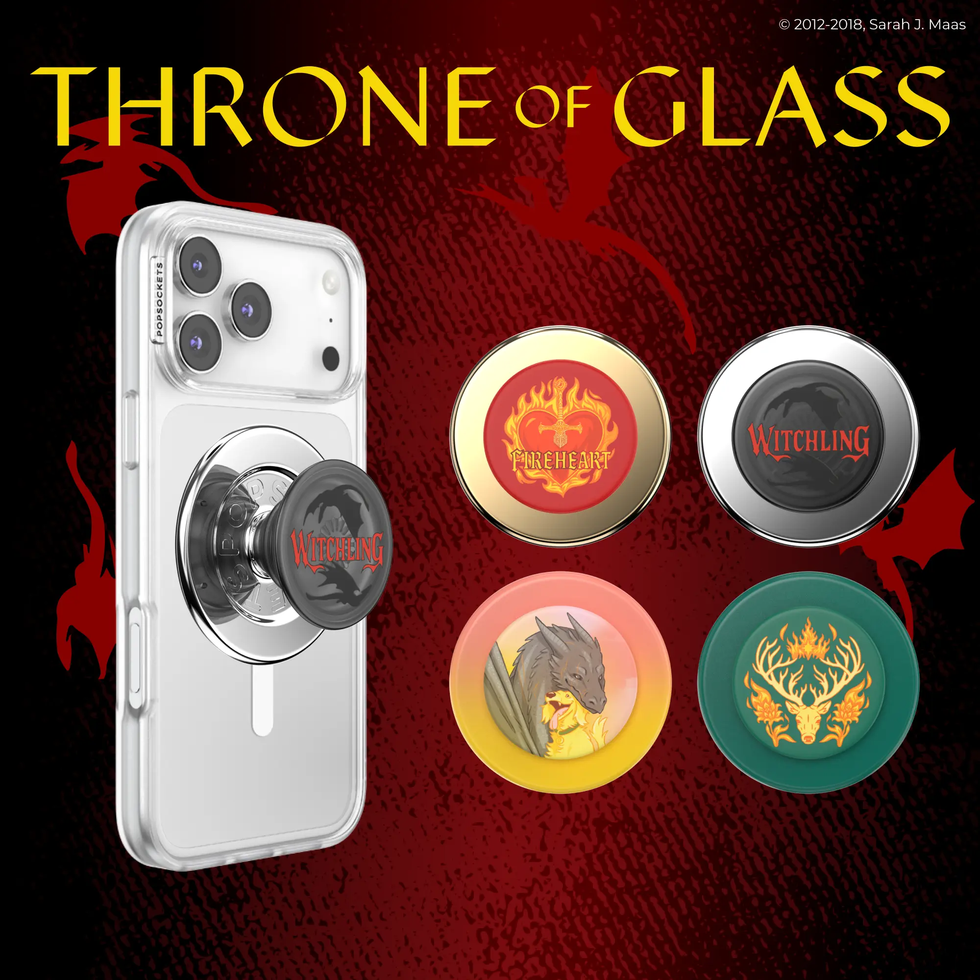 Throne Of Glass PopGrip for MagSafe - Magnetic Phone Grip and Phone Stand - PopSockets Throne Of Glass PopGrip for MagSafe - Magnetic Phone Grip and Phone Stand - PopSockets